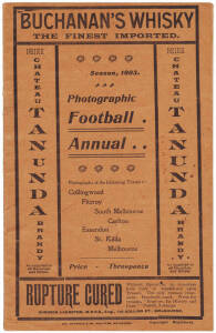 "Season 1903. Photographic Football Annual" printed by Wm.Marshall & Co. [Melbourne, 1903]. G/VG condition.