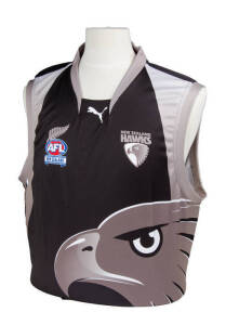 NEW ZEALAND HAWKS: New Zealand national Australian Rules team jumper, released by Hawthorn in 2011-12 due to its affiliation with AFL New Zealand.