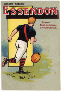 c1905 Valentines "League Series" Postcard for Essendon. G/VG.