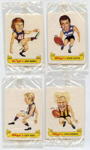 1973 Kelloggs "Australian Football Caricatures" part set [10/30]. G/VG.