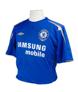 CHELSEA: Chelsea shirt with "Chelsea Football Club/ 100 Years/ Centenary 1905-2005" badge, signed by Frank Lampard.