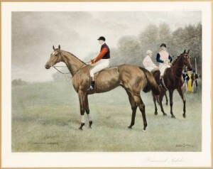 DIAMOND JUBILEE: c1900 engraving "Diamond Jubilee", framed, overall 81x72cm.