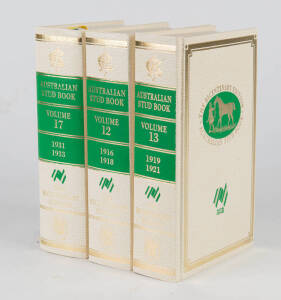 "Australian Stud Book - Bicentennial Edition" set of 30 Volumes, published by The Australian Jockey Club & Victorian Racing Club [Sydney, 1987]. {Original price $1950}