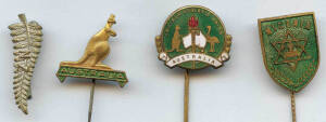 1960 Rome Olympics, various pins (6) noted Nigeria, New Zealand & Australia (3 pins & tie-clip). Ex Nigerian Official at Rome Olympics.